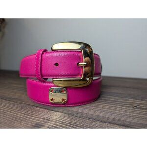 Vintage Belt M Liz Claiborne Pink Girly Star - Barbiecore - Unique 90s